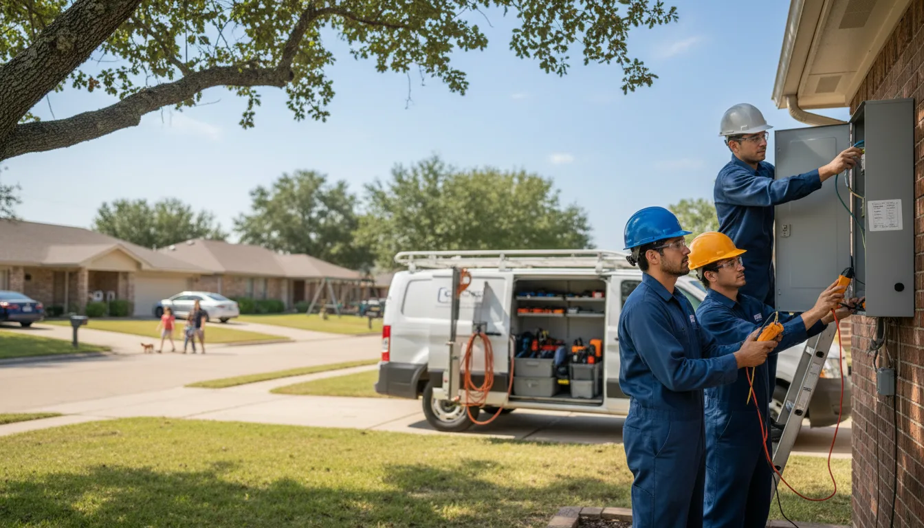 Certified electrician providing emergency electrical services in Wellsburg, IA